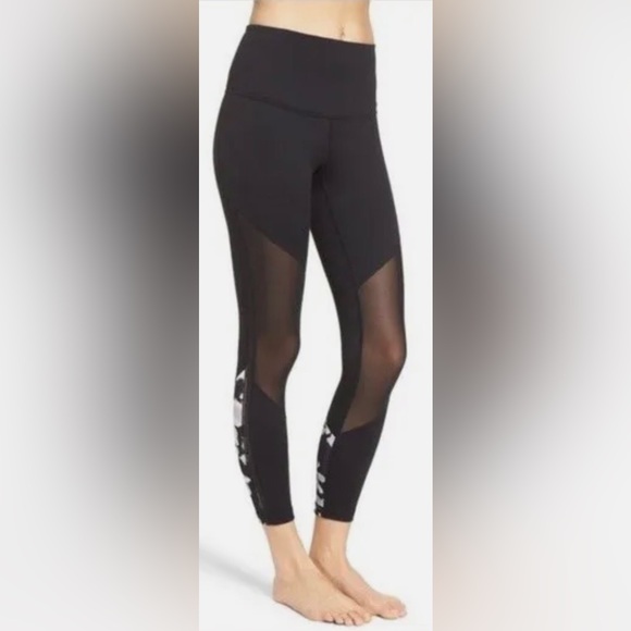 Zella Mesh Floral Leggings - Picture 5 of 7